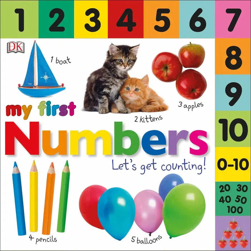 Tabbed Board Books: My First Numbers-Children’s Early years / early learning concepts-買書書 BuyBookBook