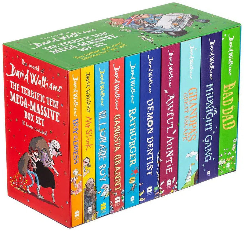 Terrific Ten, The: Mega-Massive Box Set(正版) (10 books) (Paperback)(David Walliams)(Tony Ross) Harpercollins (UK)