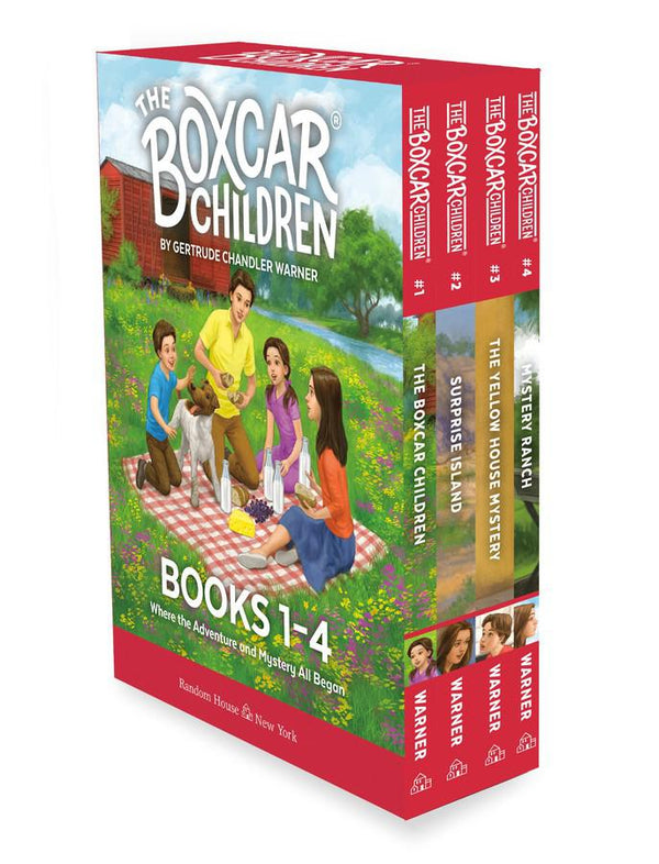 The Boxcar Children Mysteries Boxed Set 1-4-Children’s / Teenage fiction: Action and adventure stories-買書書 BuyBookBook