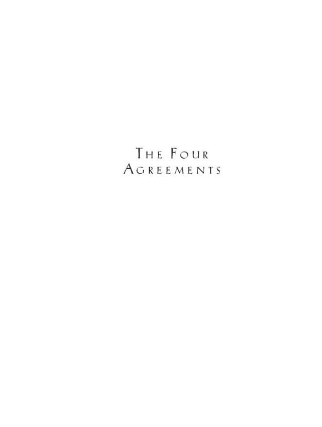 The Four Agreements: A Practical Guide to Personal Freedom (A Toltec Wisdom Book)-Nonfiction: 心理勵志 Self-help-買書書 BuyBookBook