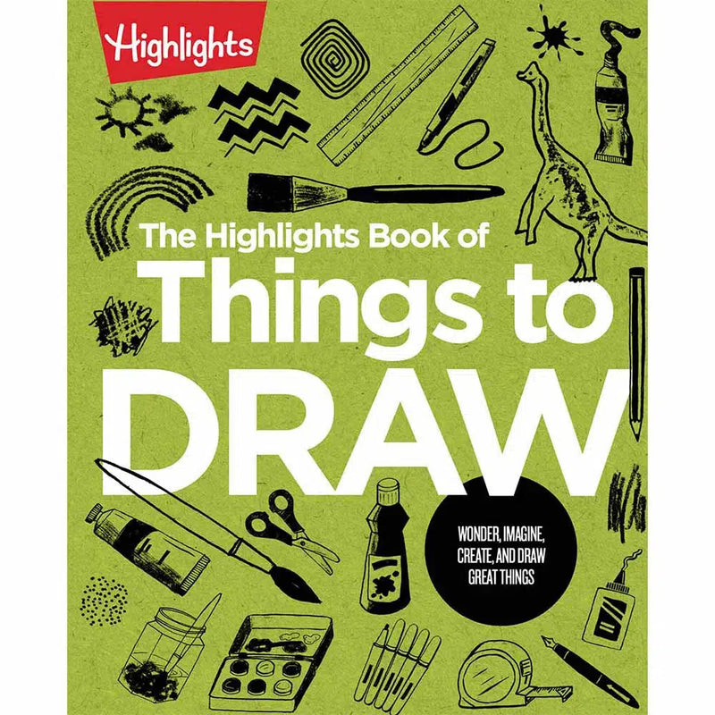 The Highlights Book of Things to Draw (Highlights)-Activity: 繪畫貼紙 Drawing & Sticker-買書書 BuyBookBook