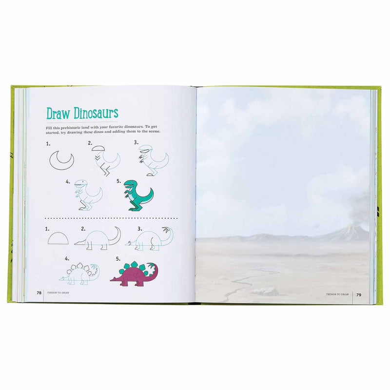 The Highlights Book of Things to Draw (Highlights)-Activity: 繪畫貼紙 Drawing & Sticker-買書書 BuyBookBook