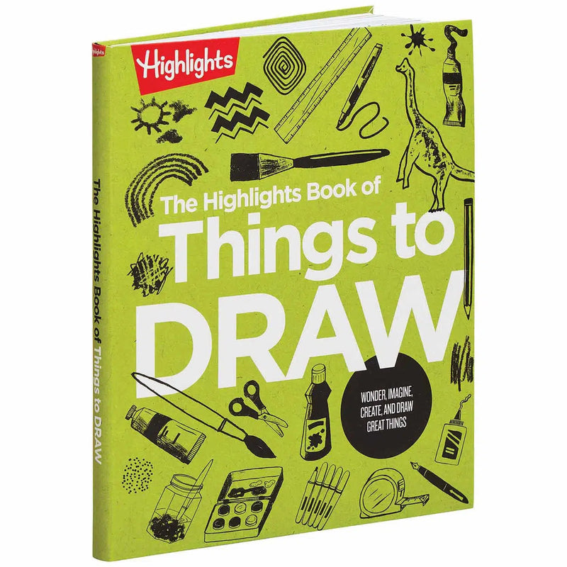 The Highlights Book of Things to Draw (Highlights)-Activity: 繪畫貼紙 Drawing & Sticker-買書書 BuyBookBook