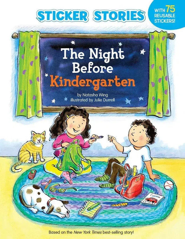 The Night Before Kindergarten (Sticker Stories)-Children’s interactive and activity books and kits-買書書 BuyBookBook