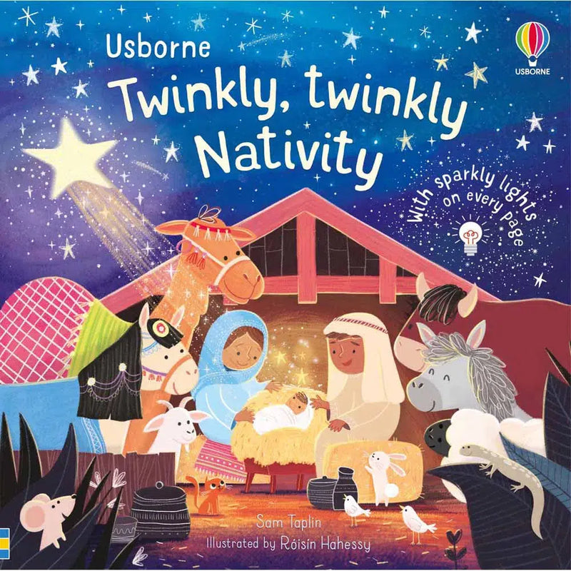 The Twinkly Twinkly Nativity Book (with Sparkly Lights) Usborne