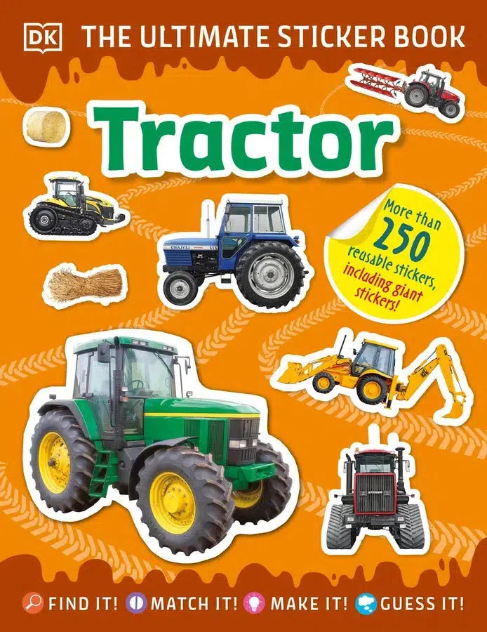 The Ultimate Sticker Book Tractor-Children’s interactive and activity books and kits-買書書 BuyBookBook