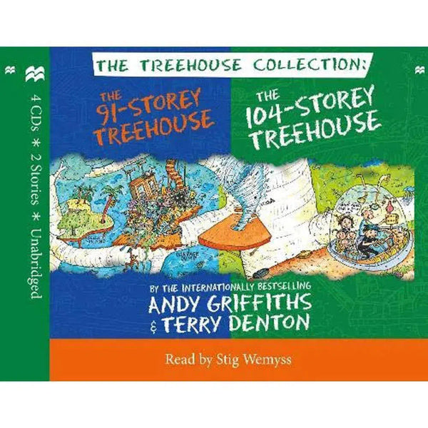 91-Storey & 104-Storey Treehouse CD Set (Treehouse #07-08)(Andy Griffiths)(CD only, without book) Macmillan UK