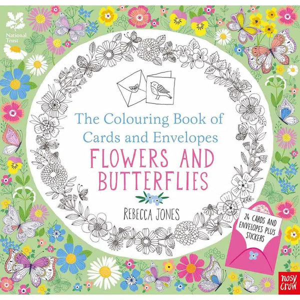 Colouring Book of Cards and Envelopes, The Flowers and Butterflies Nosy Crow