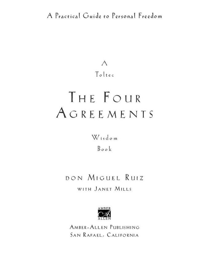 The Four Agreements: A Practical Guide to Personal Freedom (A Toltec Wisdom Book)-Nonfiction: 心理勵志 Self-help-買書書 BuyBookBook