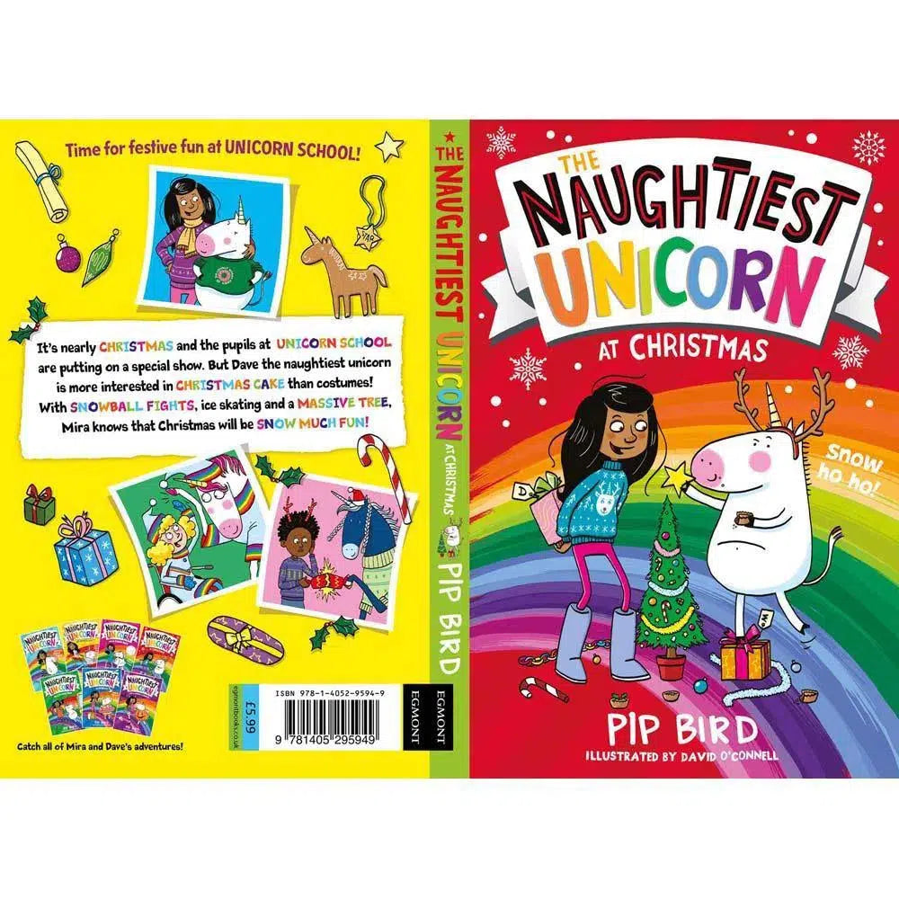 Naughtiest Unicorn #04, The at Christmas (Paperback)(UK)(aka Dave the Unicorn)(Pip Bird) Harpercollins (UK)