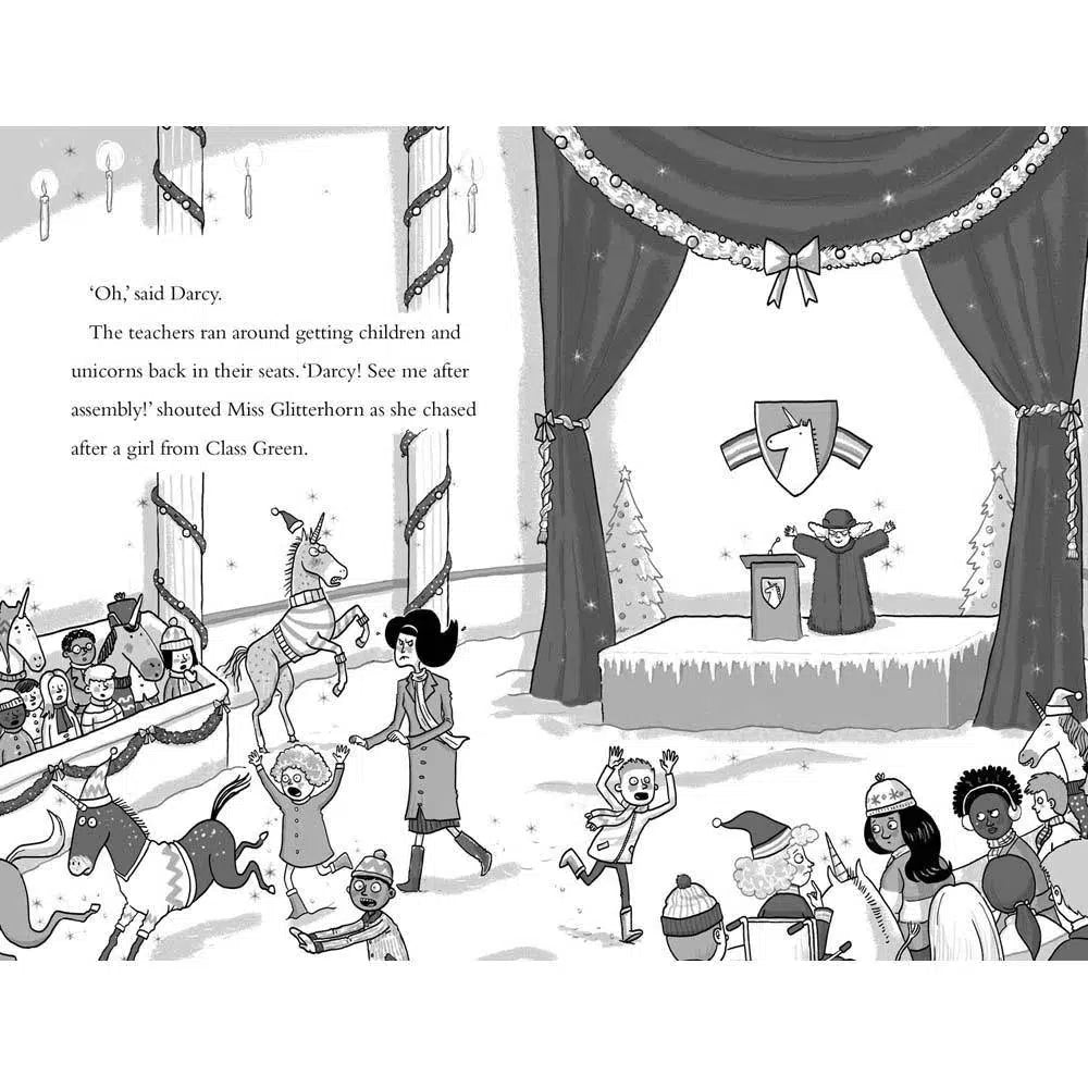Naughtiest Unicorn #04, The at Christmas (Paperback)(UK)(aka Dave the Unicorn)(Pip Bird) Harpercollins (UK)