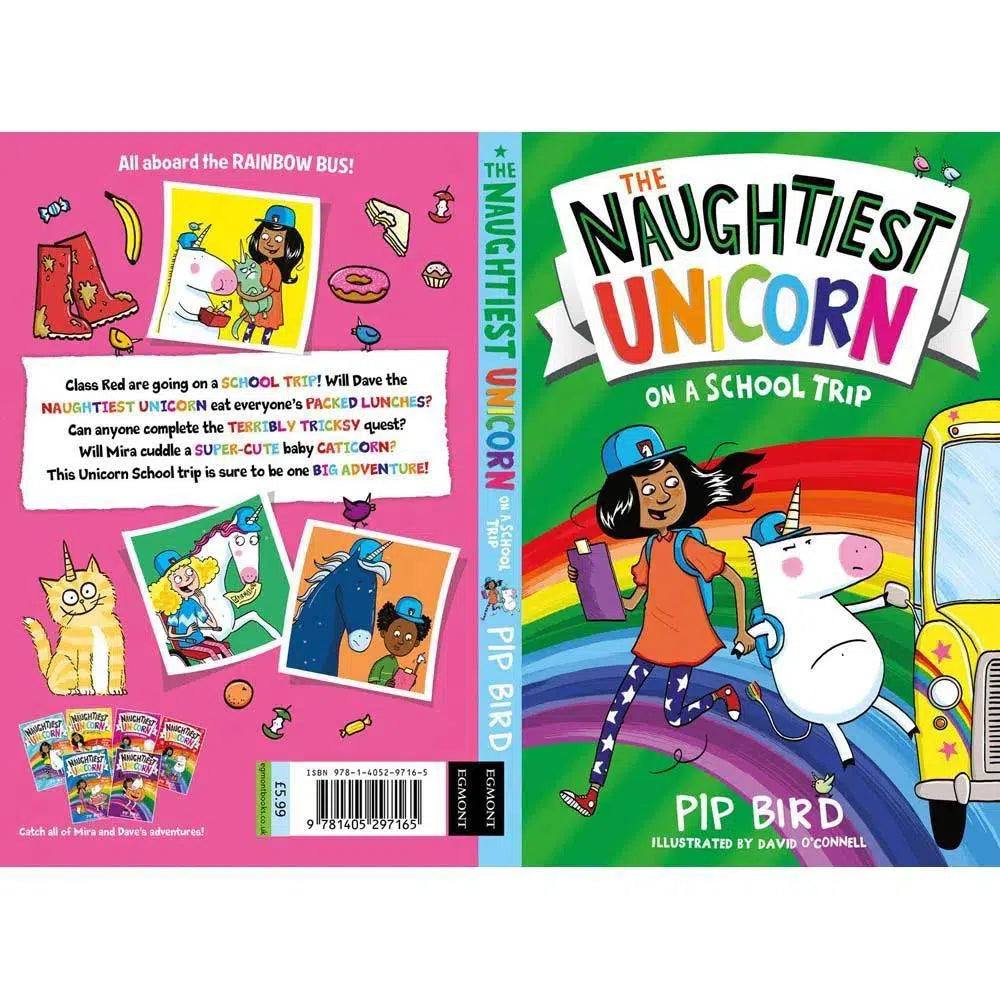 Naughtiest Unicorn #05, The - On a School Trip (Paperback) (UK)(aka Dave the Unicorn)(Pip Bird) Harpercollins (UK)
