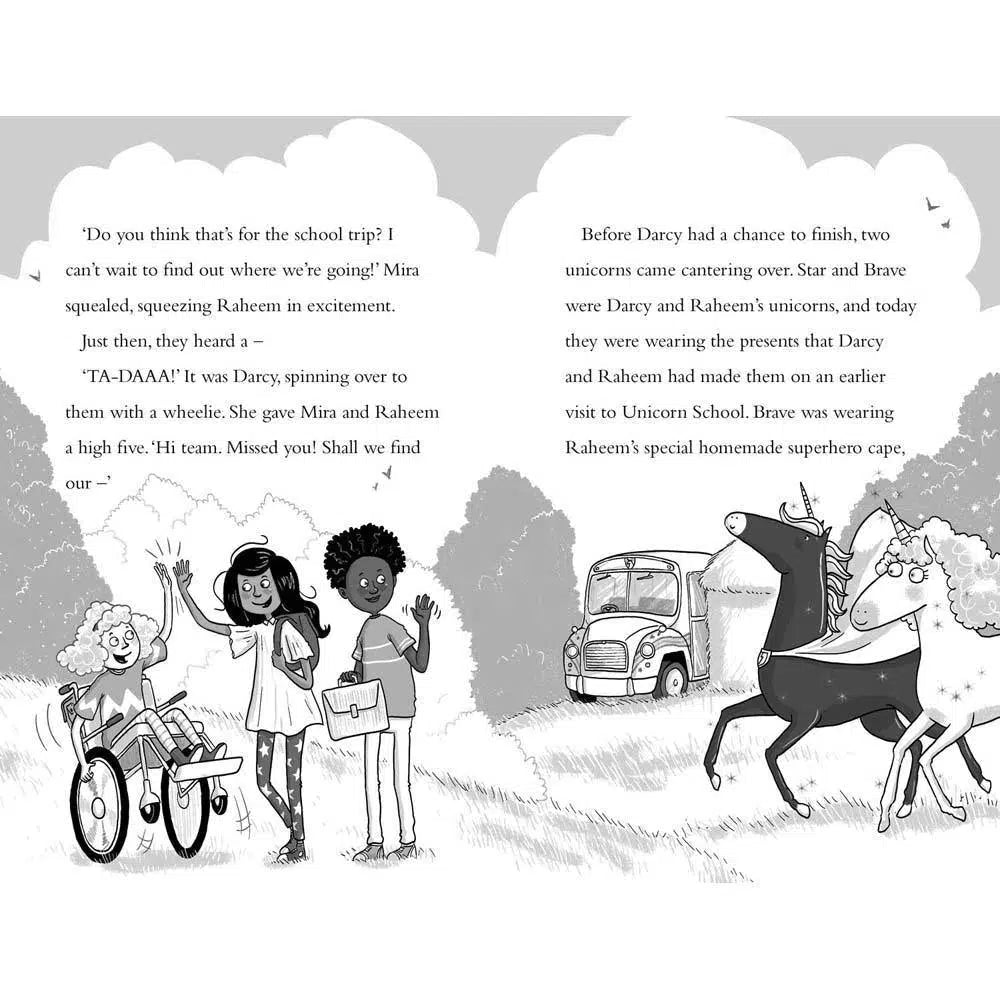 Naughtiest Unicorn #05, The - On a School Trip (Paperback) (UK)(aka Dave the Unicorn)(Pip Bird) Harpercollins (UK)