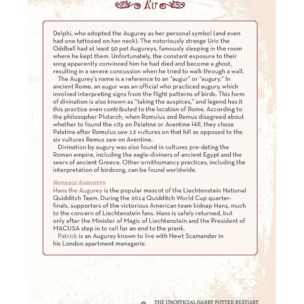 The Unofficial Harry Potter Bestiary Macmillan US