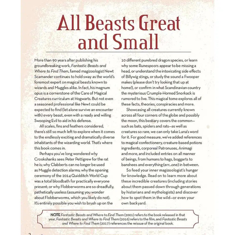 The Unofficial Harry Potter Bestiary Macmillan US