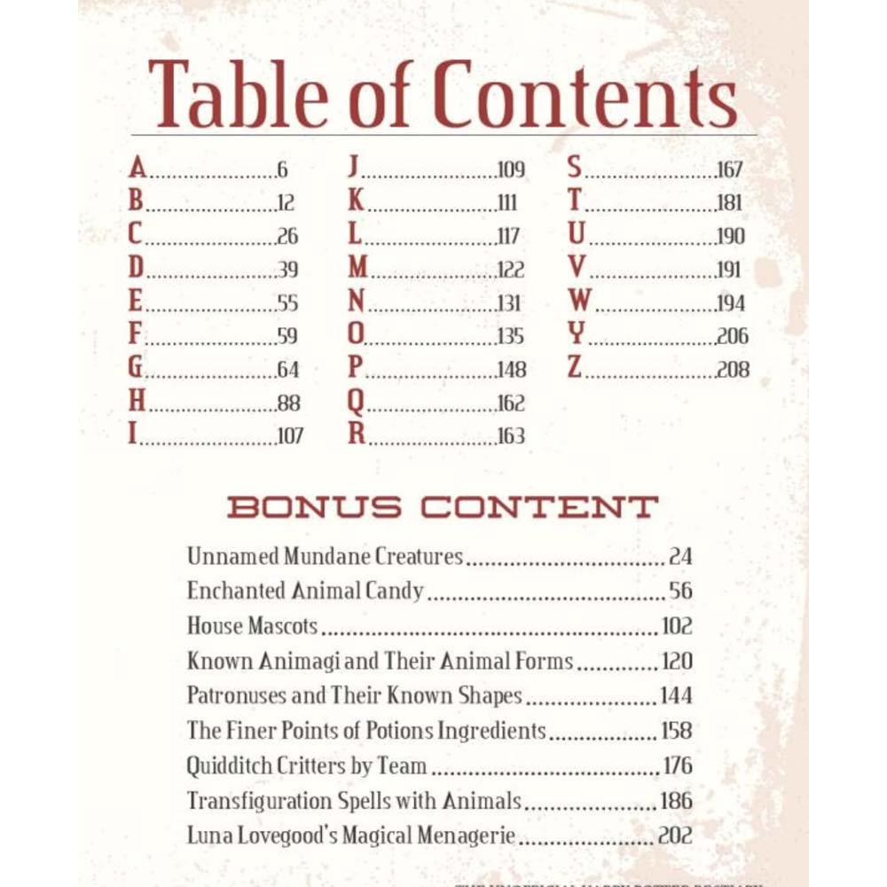 The Unofficial Harry Potter Bestiary Macmillan US