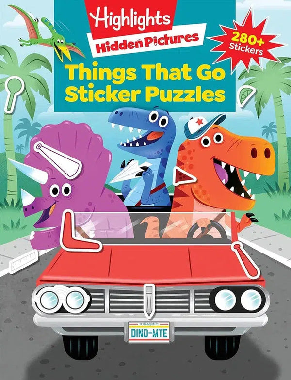 Things That Go Sticker Puzzles-Children’s interactive and activity books and kits-買書書 BuyBookBook