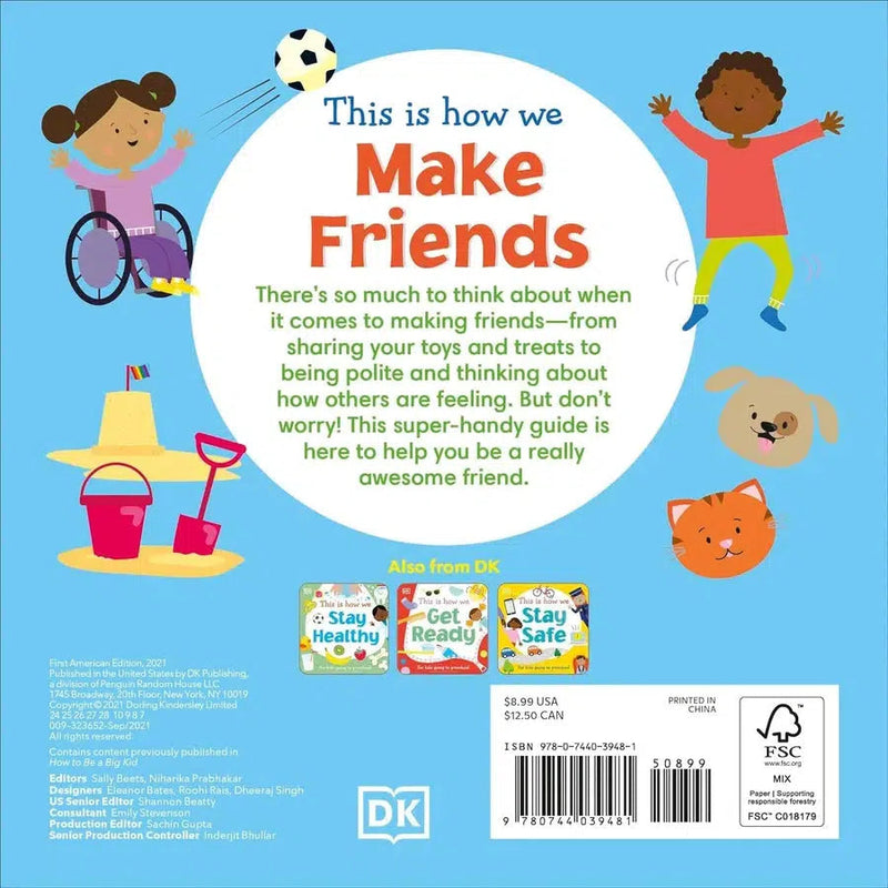 This Is How We Make Friends (Board Book)-Nonfiction: 學前基礎 Preschool Basics-買書書 BuyBookBook