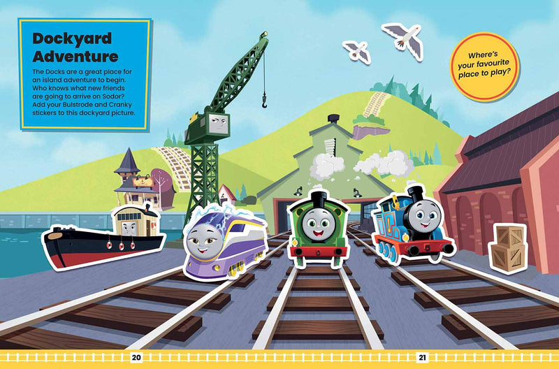 Thomas & Friends Speedy Sticker Scenes - 買書書 BuyBookBook