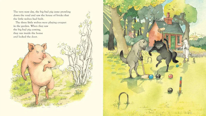 Three Little Wolves And The Big Bad Pig (Paperback)-Fiction: 兒童繪本 Picture Books-買書書 BuyBookBook