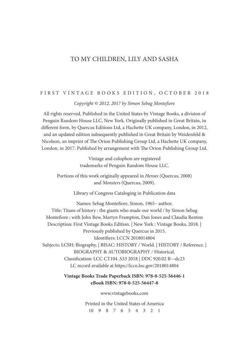 Titans of History: The Giants Who Made Our World (Simon Sebag Montefiore)-Fiction: 歷史故事 Historical-買書書 BuyBookBook