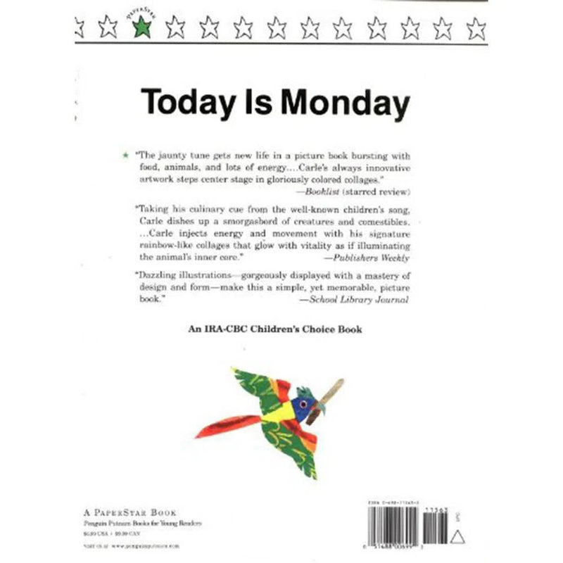 Today Is Monday (Paperback) (Eric Carle) PRHUS