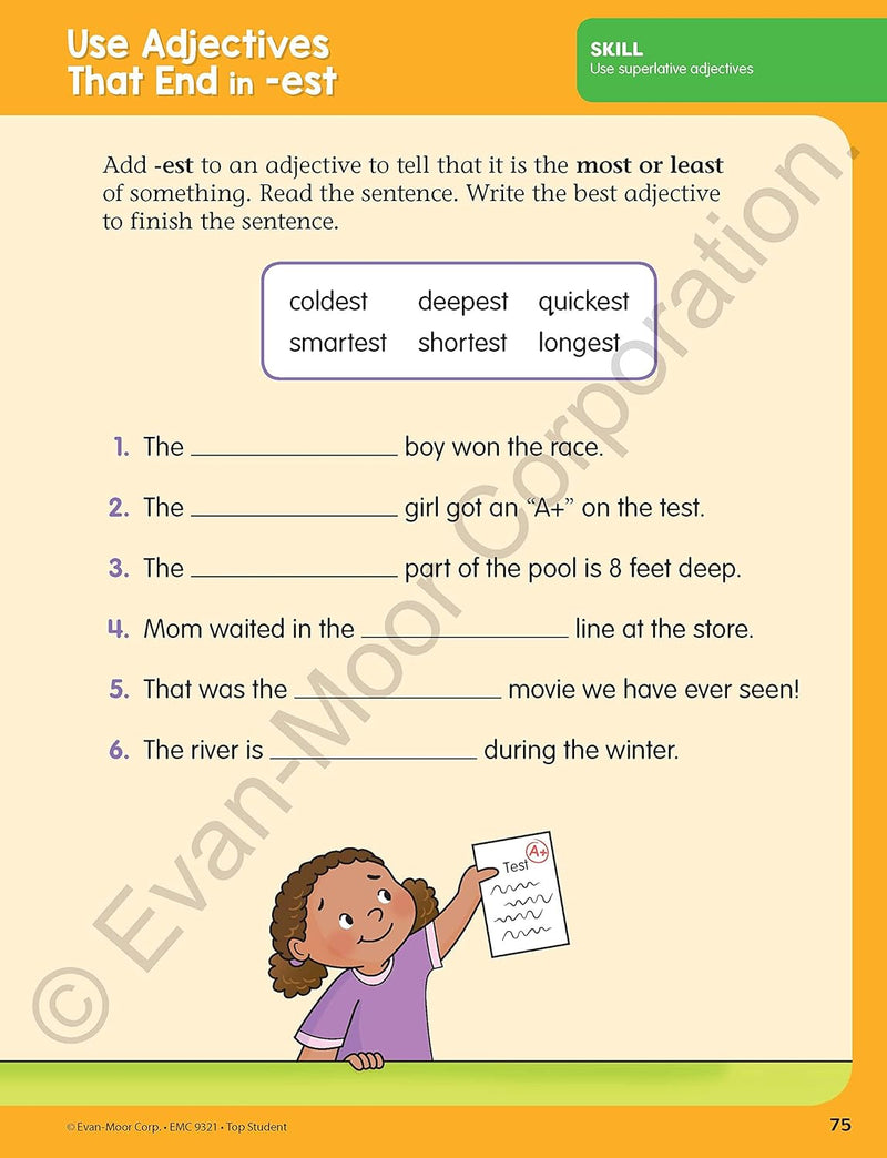 Top Student: Grade 1 Workbook (Evan-Moor)-Activity: 學習補充 Learning & Supplemental-買書書 BuyBookBook