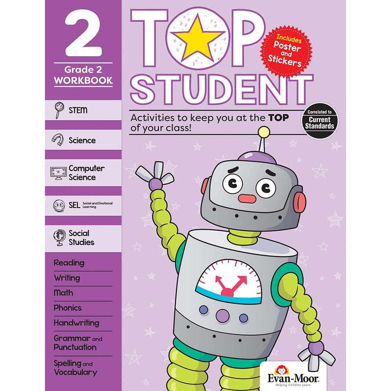 Top Student: Grade 2 Workbook (Evan-Moor)-Activity: 學習補充 Learning & Supplemental-買書書 BuyBookBook