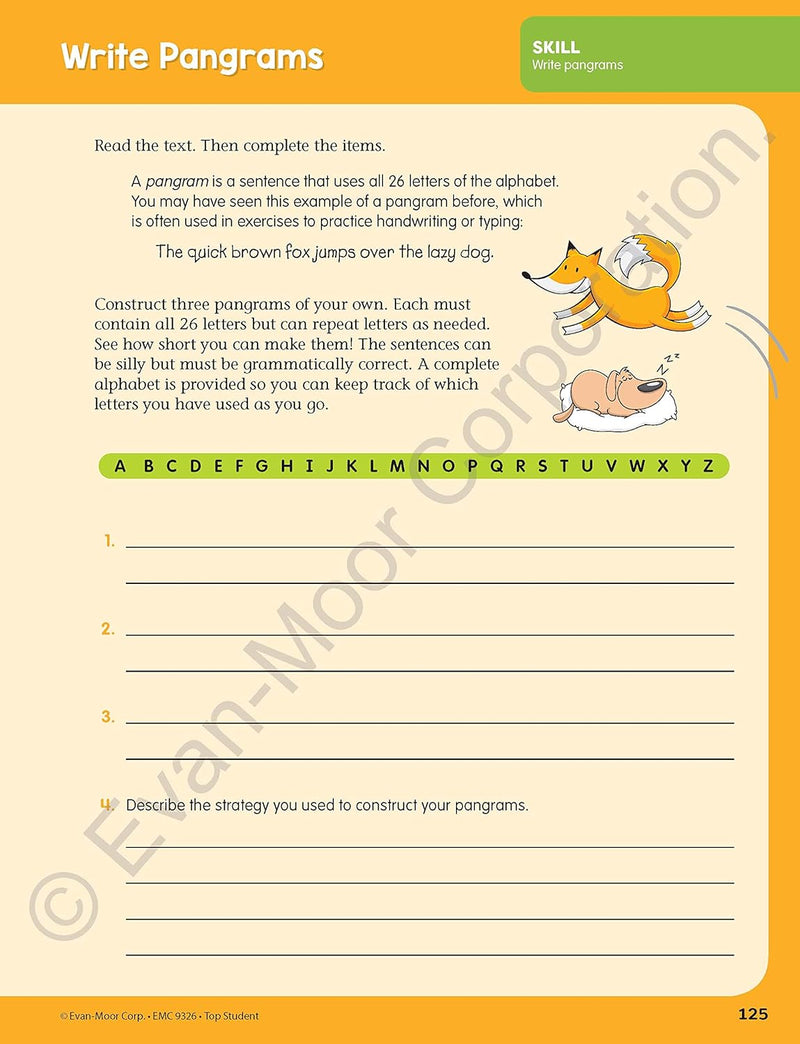 Top Student: Grade 6 Workbook (Evan-Moor)-Activity: 學習補充 Learning & Supplemental-買書書 BuyBookBook