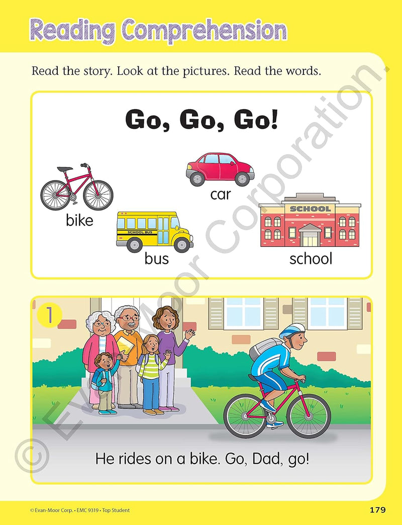 Top Student: Pre-Kindergarten Workbook (Grade Prek) (Evan-Moor)