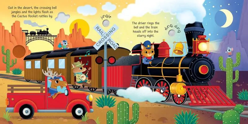 Trains Sound Book (Usborne Sound Books) (Sam Taplin)-Nonfiction: 學前基礎 Preschool Basics-買書書 BuyBookBook