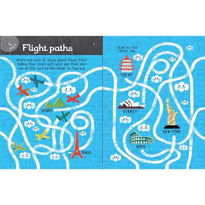 Never Get Bored Travel puzzles (Wipe Clean) Usborne