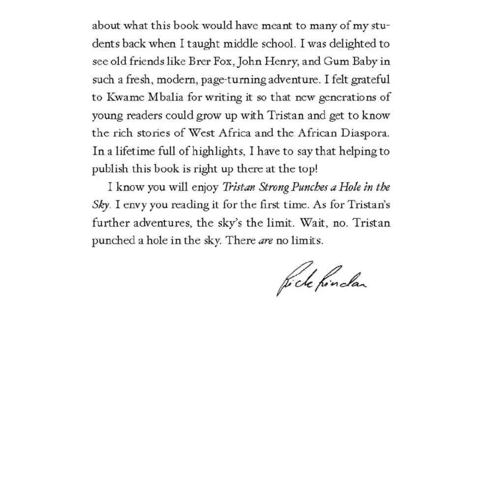 Tristan Strong #1 Punches a Hole in the Sky Hachette US
