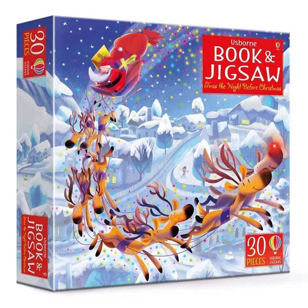 Twas the Night Before Christmas (Usborne Book and Jigsaw) (30 pcs) Usborne