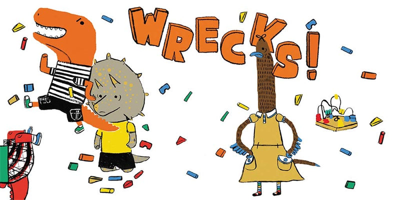 Tyrannosaurus Wrecks! (Board Book) - 買書書 BuyBookBook