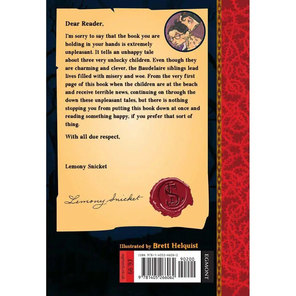 A Series of Unfortunate Events #01 The Bad Beginning (Paperback) (Lemony Snicket) Harpercollins (UK)