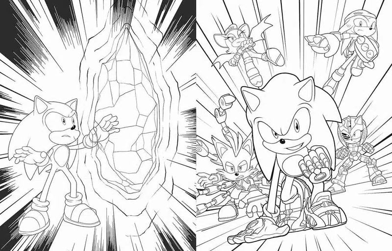 Ultimate Sonic Prime Coloring Book, The (Sonic the Hedgehog) (Patrick Spaziante)-Activity: 繪畫貼紙 Drawing & Sticker-買書書 BuyBookBook