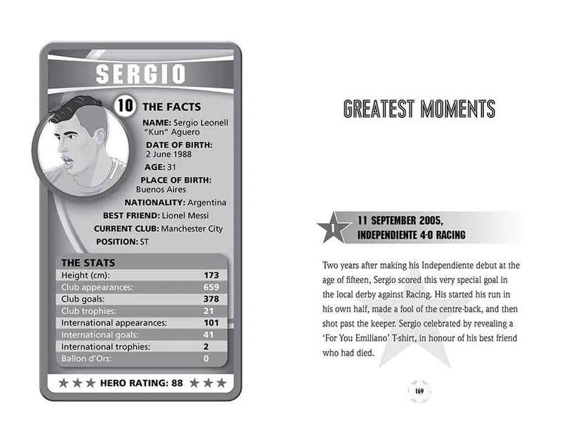 Ultimate Football Heroes - Aguero (Matt & Tom Oldfield)-Nonfiction: 人物傳記 Biography-買書書 BuyBookBook