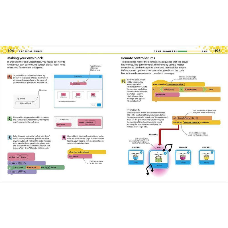 Unique Step-by-Step Visual Guide, A - Computer Coding Games for Kids DK UK