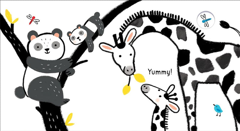 Usborne Baby's Black and White Books: Animals (Mary Cartwright)-Nonfiction: 學前基礎 Preschool Basics-買書書 BuyBookBook