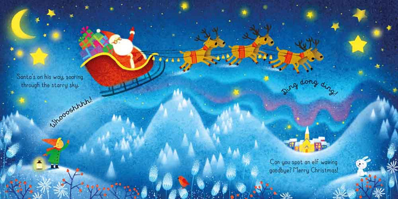 Usborne Book and 3 Jigsaws - Santa - 買書書 BuyBookBook