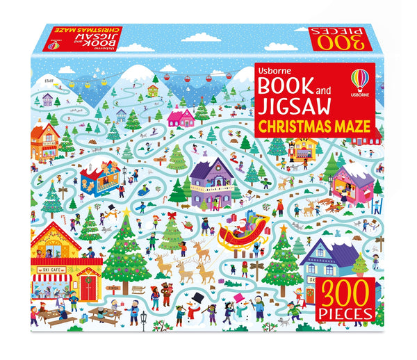 Usborne Book and Jigsaw Christmas Maze-Children’s / Teenage general interest: Hobbies/ quizzes/ toys and games-買書書 BuyBookBook