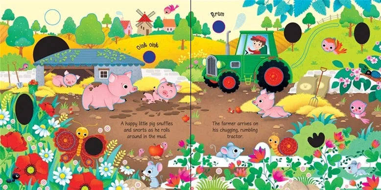 Usborne Farm Sounds - 買書書 BuyBookBook