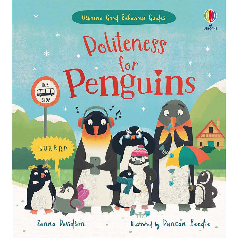 Usborne Good Behaviour Guides: Politeness for Penguins (Zanna Davidson)-Fiction: 兒童繪本 Picture Books-買書書 BuyBookBook