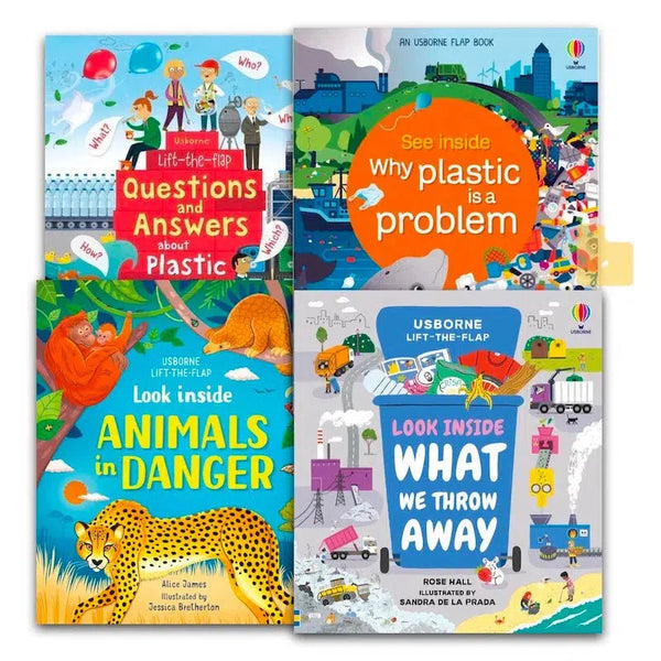 Usborne Lift-The-Flap Our Environment Bundle (Age 5-10) (4 Books) Usborne