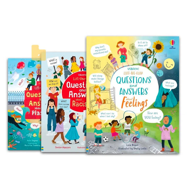 Usborne Lift-The-Flap Q&A Bundle for Beginner Readers (Age 5-9) (3 Books) Usborne