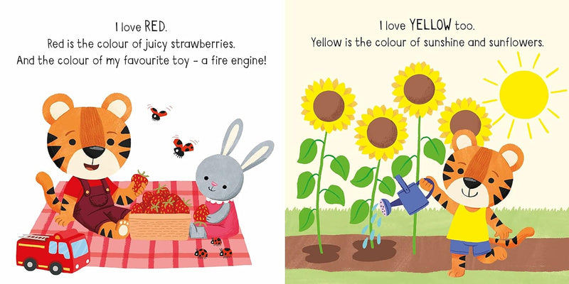 Usborne Little Board Books - Colours (Anna Milbourne)-Fiction: 兒童繪本 Picture Books-買書書 BuyBookBook