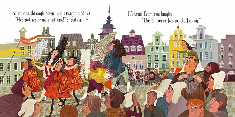 Usborne Little Board Books - The Emperor's New Clothes (Lesley Sims)-Fiction: 經典傳統 Classic & Traditional-買書書 BuyBookBook