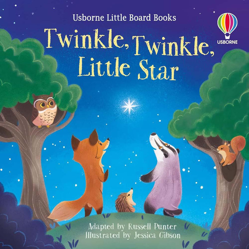 Usborne Little Board Books - Twinkle Twinkle Little Star (Russell Punter)-Fiction: 兒童繪本 Picture Books-買書書 BuyBookBook