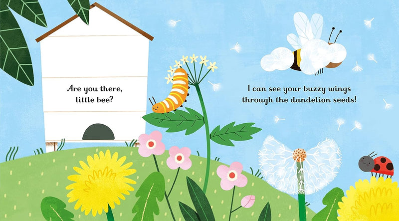 Usborne Little Peep-Through Books: Are You There Little Bee? (Sam Taplin)-Nonfiction: 學前基礎 Preschool Basics-買書書 BuyBookBook